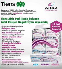 TİENZ AİRİZ Hijyenik Kadın Ped 6 Li Paket 3 Gündüz 1 Gece 2 Günlük  Paket